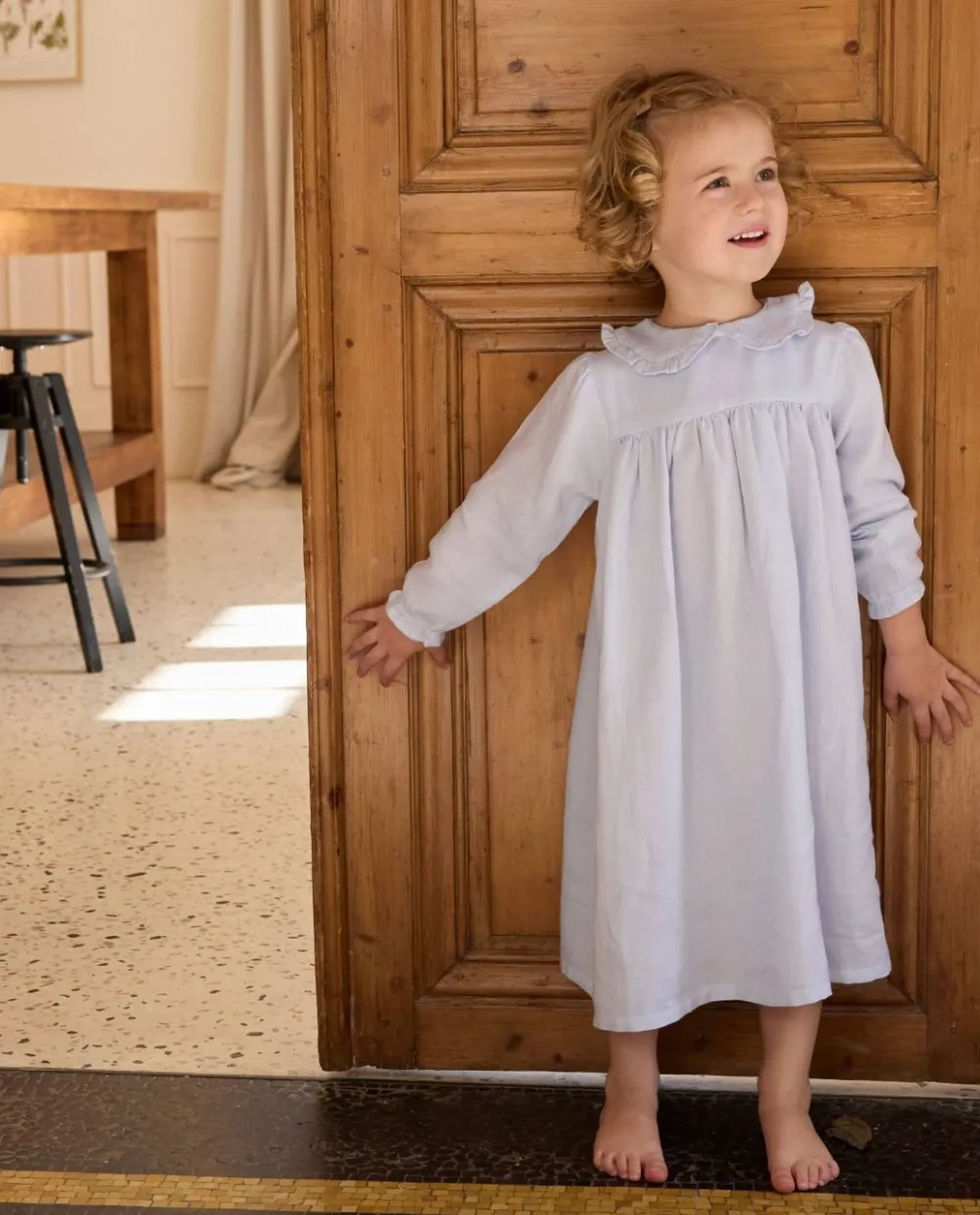 chemise_de_nuit_chevron_ciel_2.webp Acanthe Chemise de nuit chevron ciel chevronciel Fashion