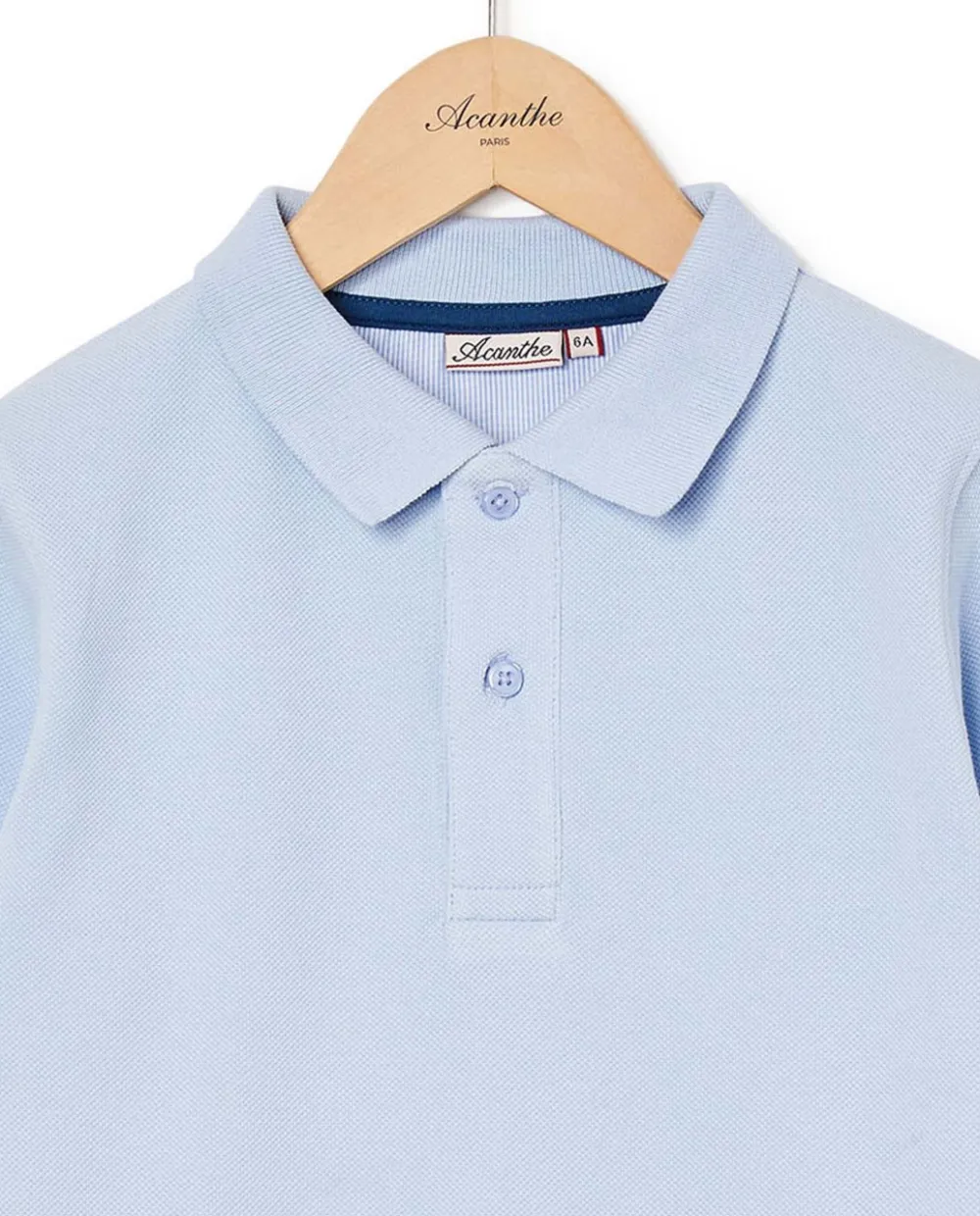polo_piqu_manches_longues_ciel_2.webp Acanthe Polo piqué manches longues Ciel Sale