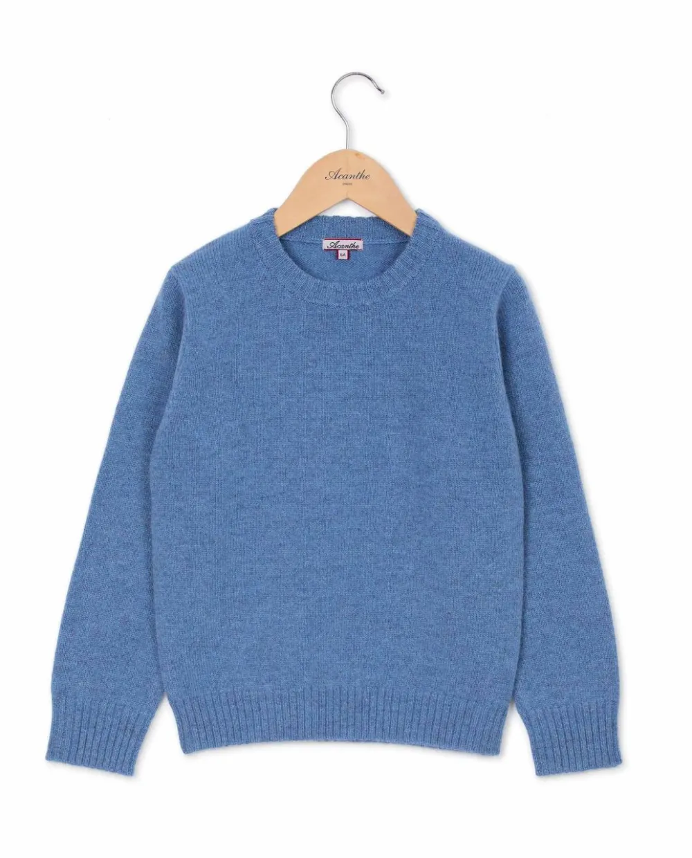 pull_col_rond_bleu__lambswool_3.webp Acanthe Pull col rond 100% lambswool Bleu Best Sale