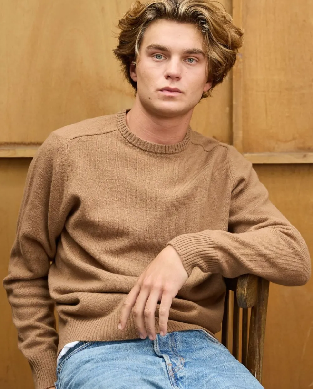 pull_col_rond_camel__lambswool_2.webp Acanthe Pull col rond 100% lambswool camel Cheap