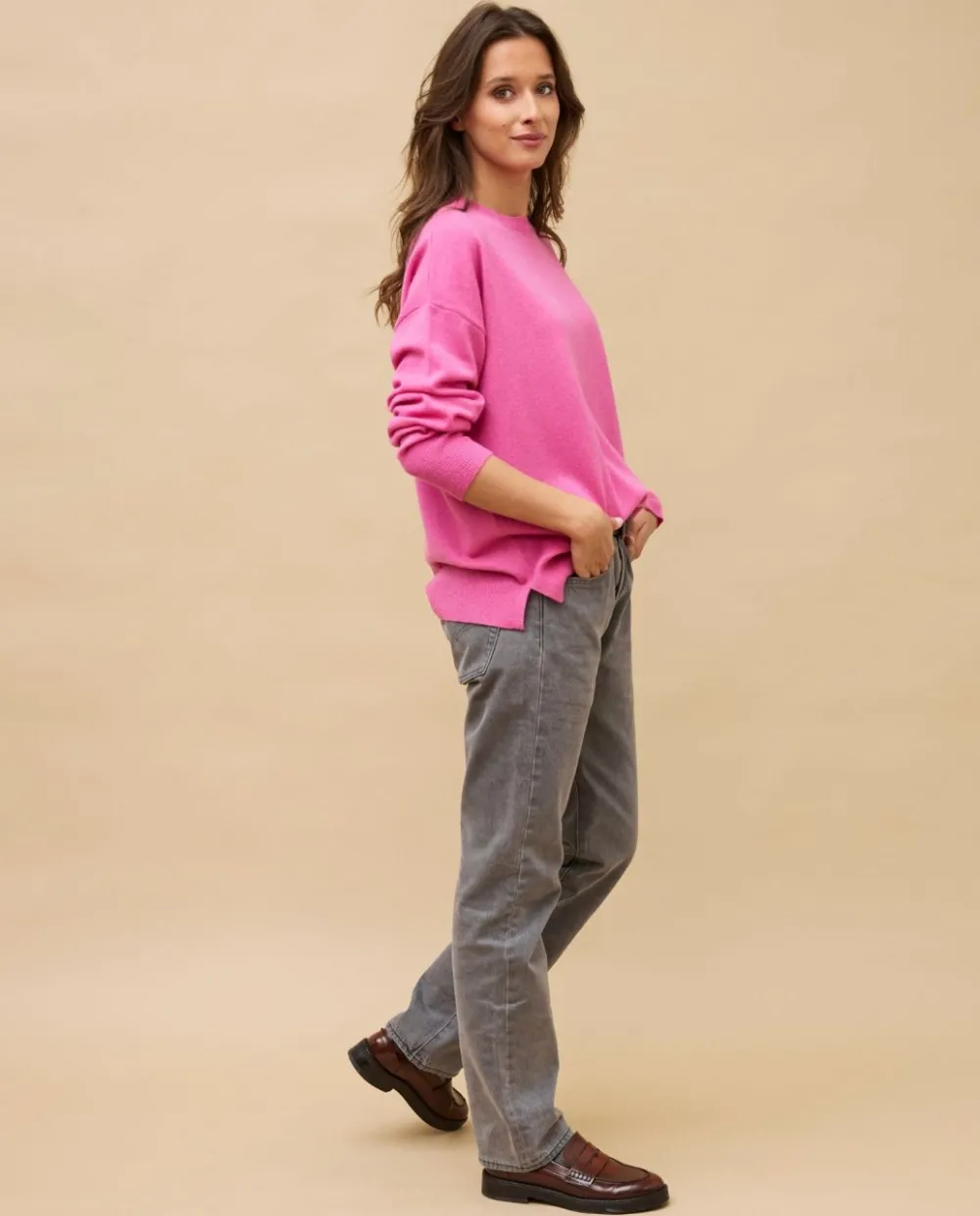 pull_col_rond_loose_rose__cachemire_2.webp Acanthe Pull col rond loose 100% cachemire Rose Cheap